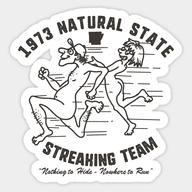 Natural State Streakers Sticker by rt-shirts